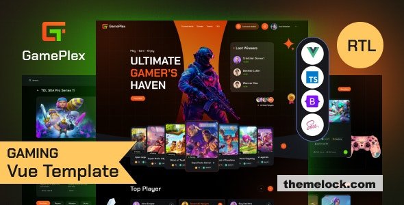 Gameplex v2.0 - eSports and Gaming NFT Vue Template