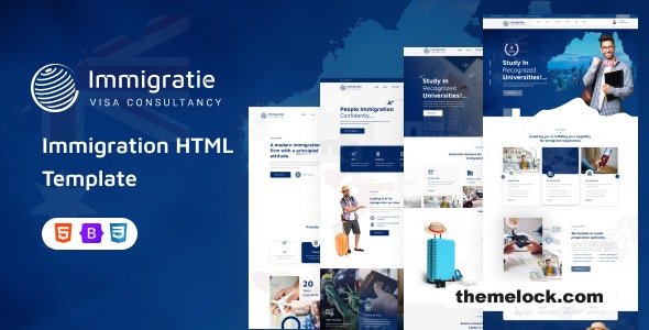 Immigratie - immigration and Visa Consulting HTML Template
