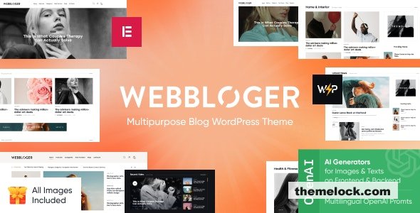 Webbloger v1.0 - Multipurpose Blog WordPress Theme