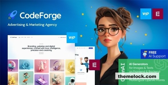 CodeForge v1.1 - IT Company WordPress Theme