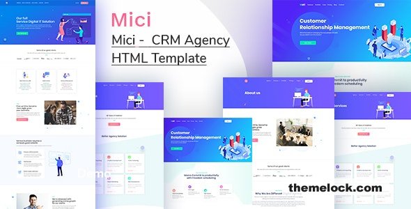 Mici - CRM system HTML Template