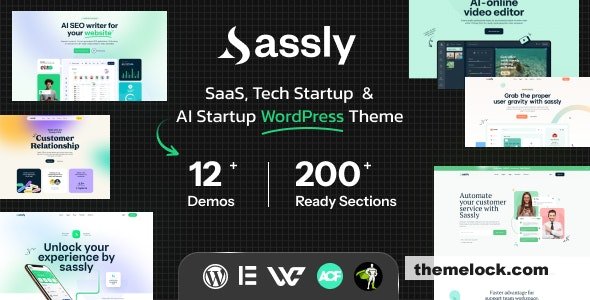 Sassly v1.2 - SaaS, AI & Tech Startup Theme