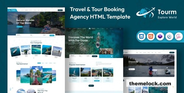 Tourm - Travel & Tour Booking Agency HTML Template