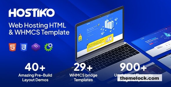 Hostiko - Hosting HTML & WHMCS Template With Isometric Design - 11 June 2024