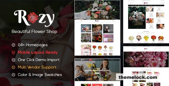 Rozy v1.2.23 - Flower Shop WooCommerce WordPress Theme (4+ Indexes + Mobile Layouts Ready)