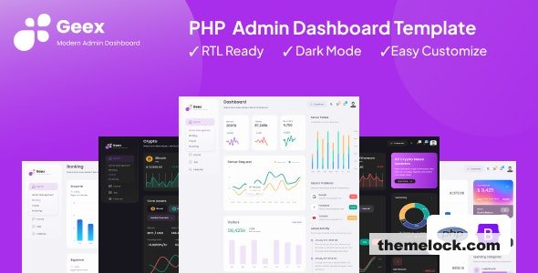 Geex - PHP Admin & Dashboard Template