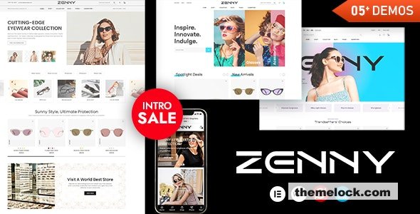 Zenny v1.2 - Eyewear & Glasses Elementor WooCommerce WordPress Theme