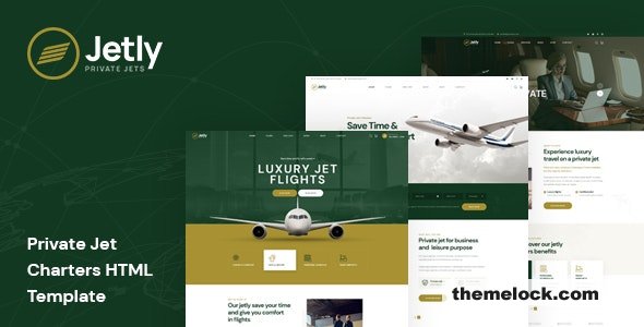 Jetly - Private Jet Charters HTML Template