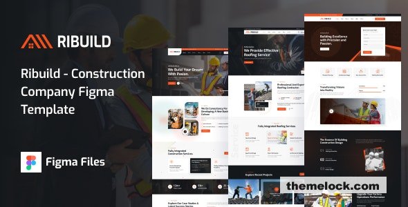 Ribuild – Construction Company Figma Template