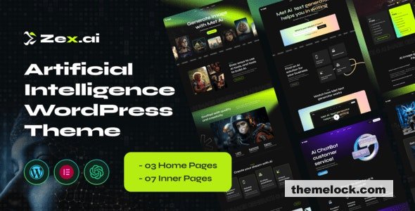 Zex v1.0 - Ai Image Generate WordPress Theme