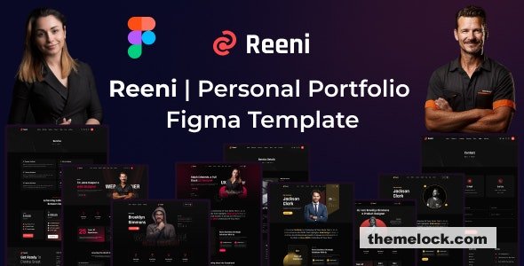 Reeni - Personal Portfolio Figma Template