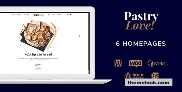 Pastry Love v1.2.9 - Bakery & Cake Shop WordPress Theme