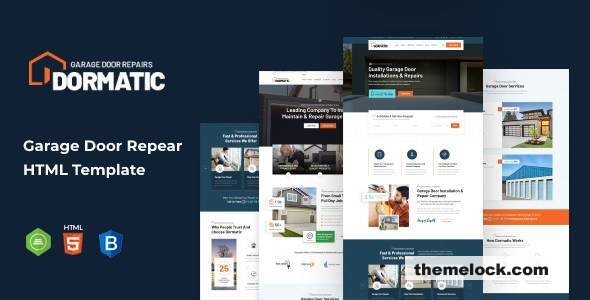 Dormatic – Garage Door Repair HTML Template