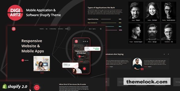 Digiartz v1.0 - Software & App Store Shopify Theme