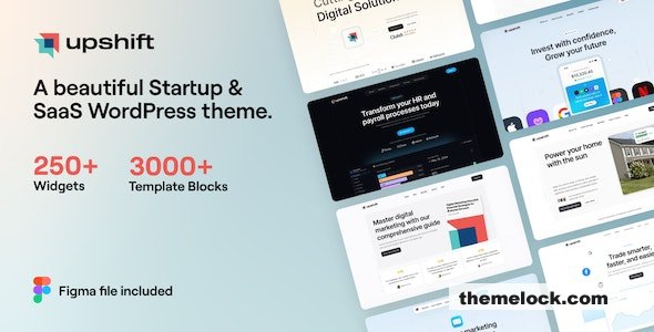 Upshift v1.0.1 - Startup & SaaS WordPress Theme