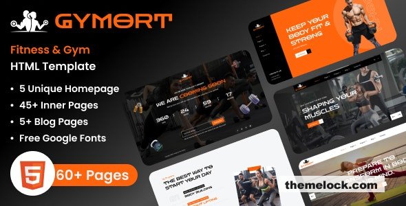 Gymort - Fitness & Gym Workout HTML Template