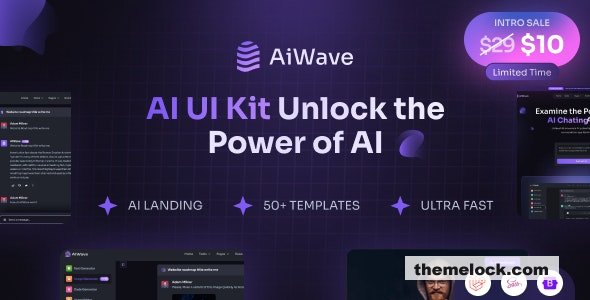 Aiwave – Laravel 11 - AI SaaS Website + Dashboard UI Kit