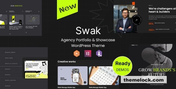 Swak v1.0.2 - Agency Portfolio & Showcase WordPress Theme