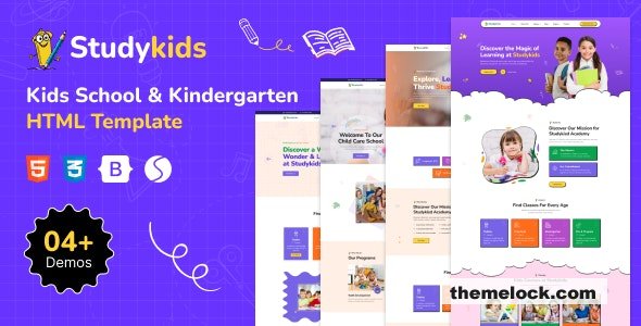 Studykids - Kindergarten School HTML Template