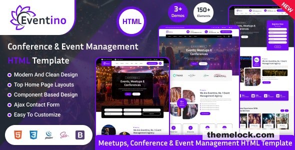 Eventino - Event, Meetup & Conference HTML Template