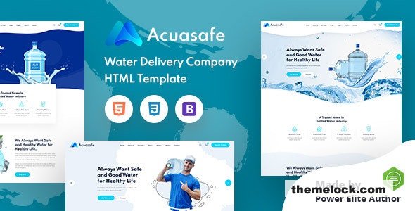 Acuasafe - Drinking Mineral Water Delivery HTML Template