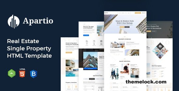 Apartio - Real Estate Single Property HTML Template