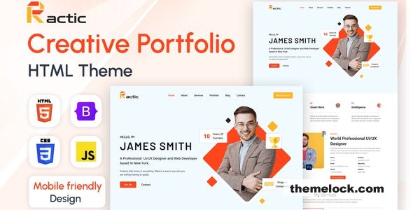 Ractic - Creative Portfolio HTML Template