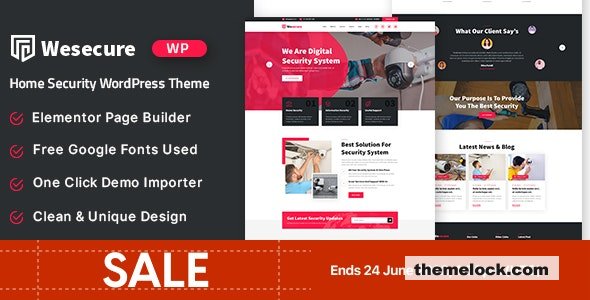 Wesecure v1.0 – Home Security WordPress Theme