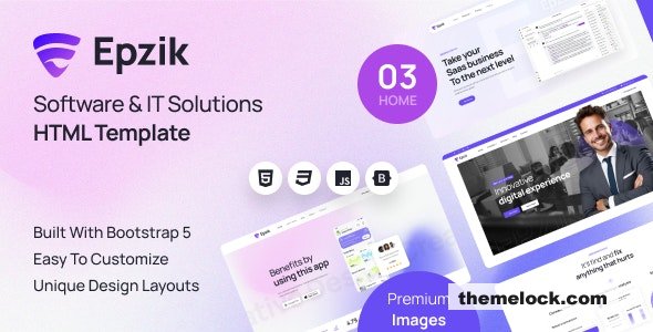 Epzik - Software & IT Solutions HTML Template