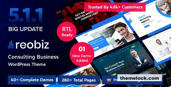 Reobiz v5.1.1 - Consulting Business WordPress Theme