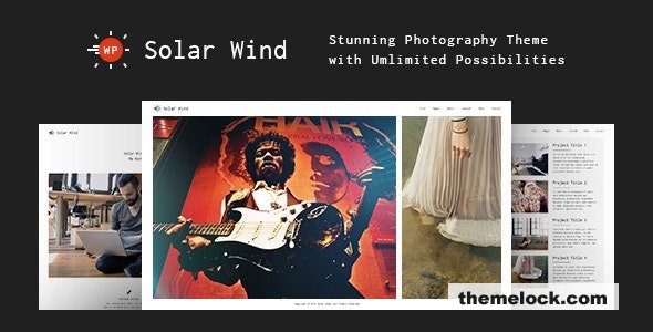 SolarWind v1.4.1 - Photography WordPress Theme