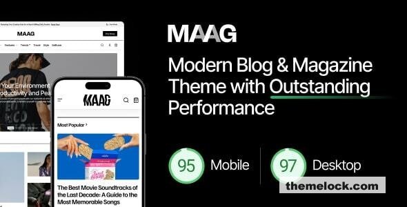 Maag v1.0.1 - Modern Blog & Magazine Theme with Outstanding Performance