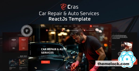 Cras - Car Repair & Auto Services ReactJs Template