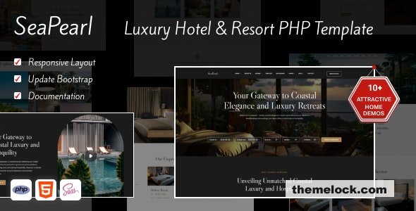 SeaPearl – PHP - Luxury Hotel & Resort Template