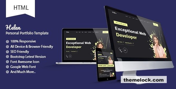 Helen - Personal Portfolio Template