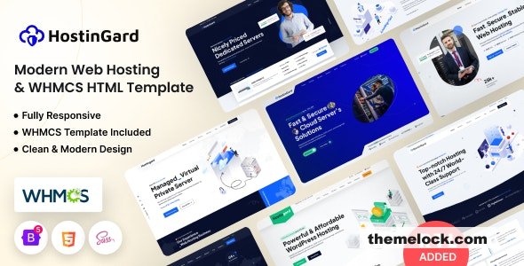 Hostingard v1.3.0 - Web Hosting HTML Template with WHMCS