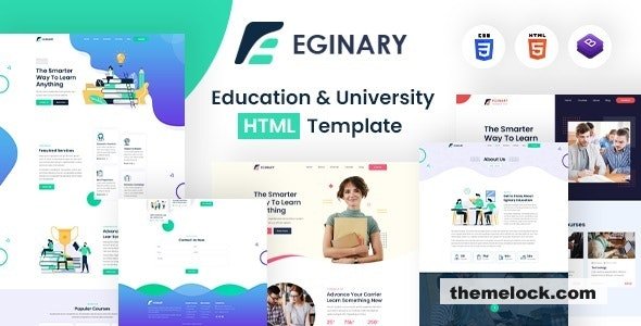 Eginary - Education & University HTML Template