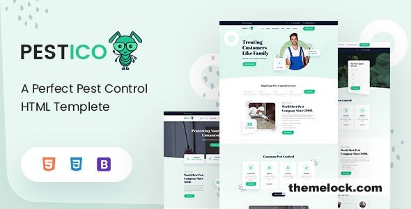 Pestico - Pest Control Services HTML Template