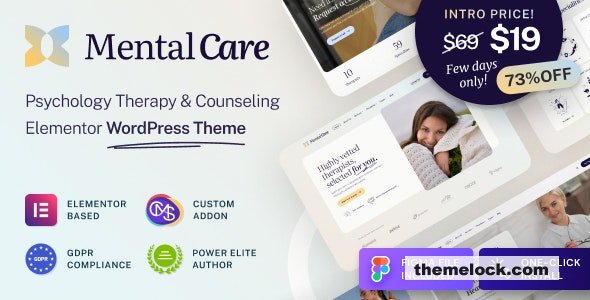 Mental Care v1.0.1 - Therapy & Counseling Psychologist WordPress Theme