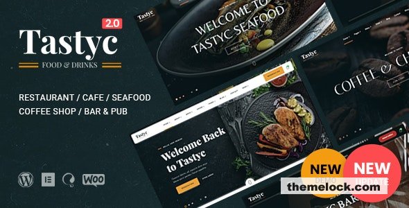 Tastyc v2.3.0 - Cafe Restaurant Theme