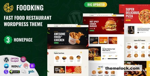 Foodking v1.1 - Fast Food Restaurant WordPress Theme