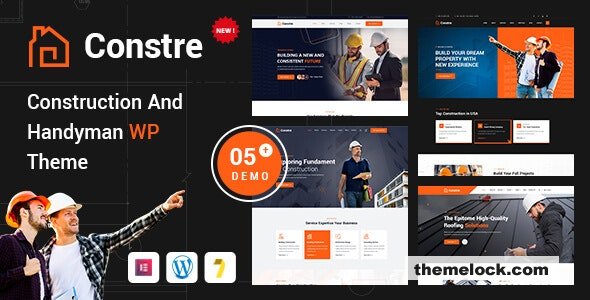 Constre v1.0.0 - Construction, Building & Handyman Services WordPress Theme