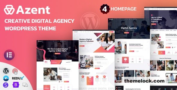 Azent v1.0.0 - Creative Digital Agency WordPress Theme