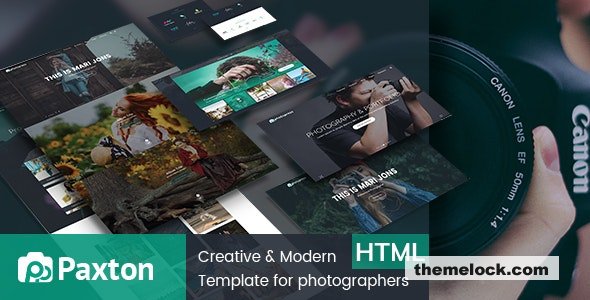 Paxton - Photography Portfolio Template