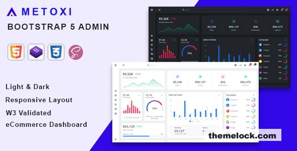 Metoxi - Symfony Bootstrap 5 Admin Dashboard Template