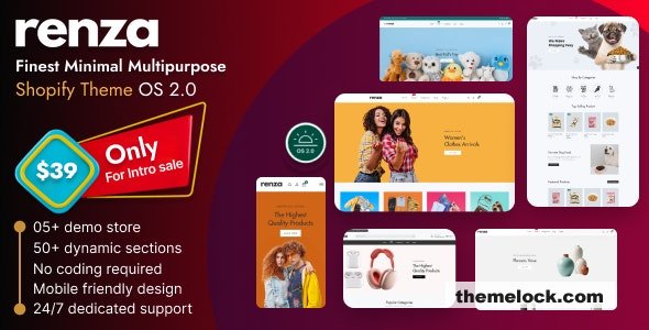 Renza v1.0.3 - Minimal Multipurpose Shopify Theme OS 2.0