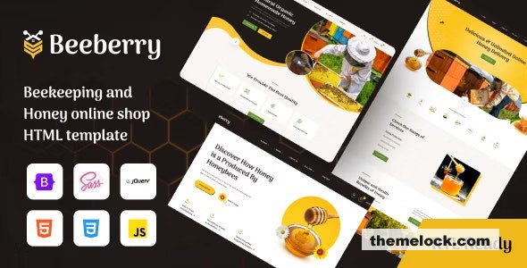 BeeBerry - Beekeeping and honey online shop HTML5 template