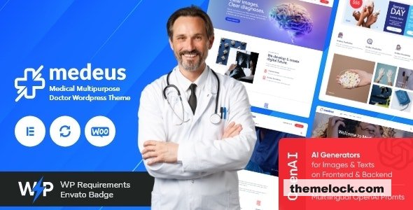 Medeus v1.10 - Medical Multipurpose Doctor WordPress Theme