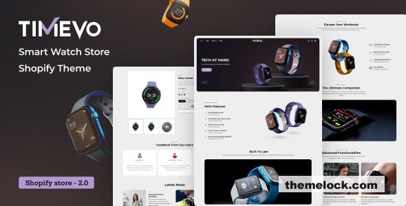 Timevo v1.0 - Single Product Shop Landing Page Shopify Theme