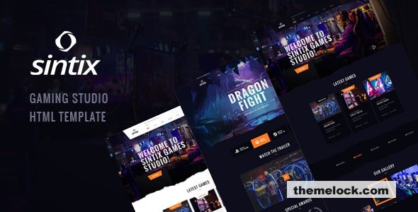 Sintix - Gaming Studio HTML Template